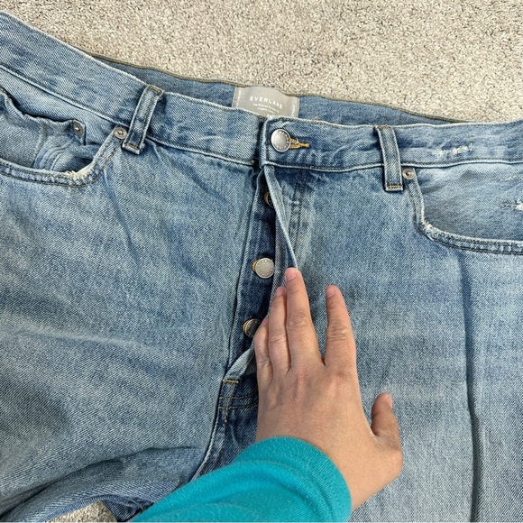 Everlane Women’s The Relaxed Straight Fit Jeans Organic Cotton in Light Wash 31 - Picture 8 of 14